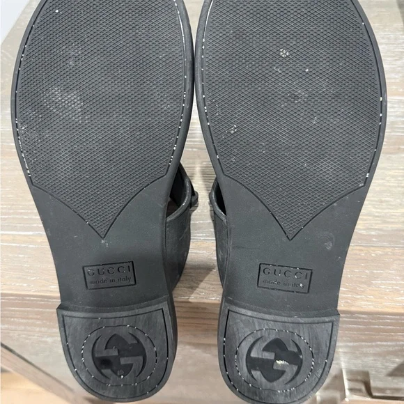 Gucci Black Sandals with Logo Detail - Picture 3 of 3